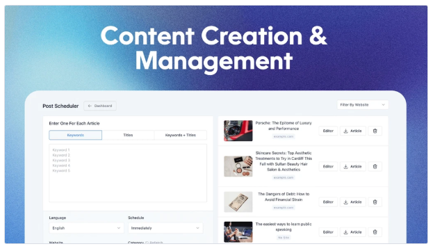 Autoposting AI Content Writer in wp