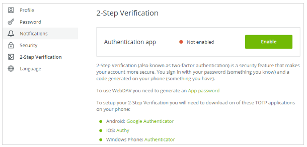 Koofr Cloud Storage lifetime on stackspcial