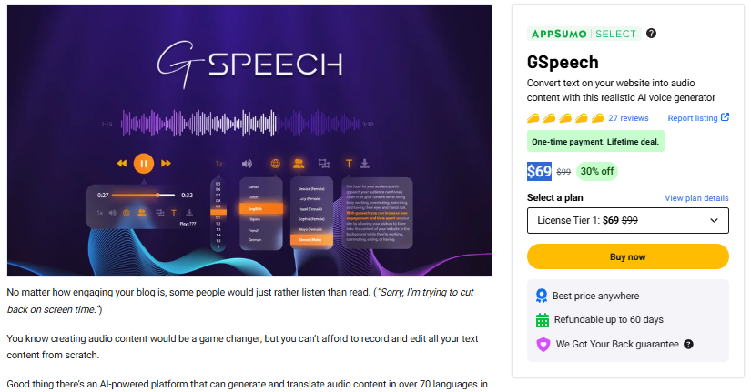 Text to Speech Generator