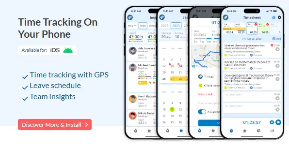 Trackabi Time Tracker App