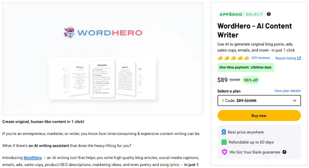 WordHero - AI Content Writer-