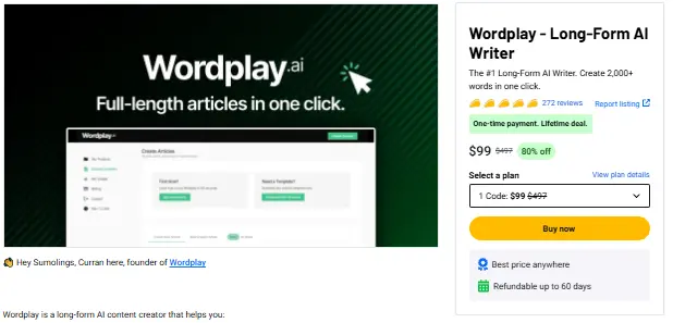 Wordplay - Long-Form AI Writer-
