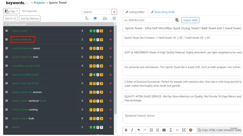 amazon keyword research deals